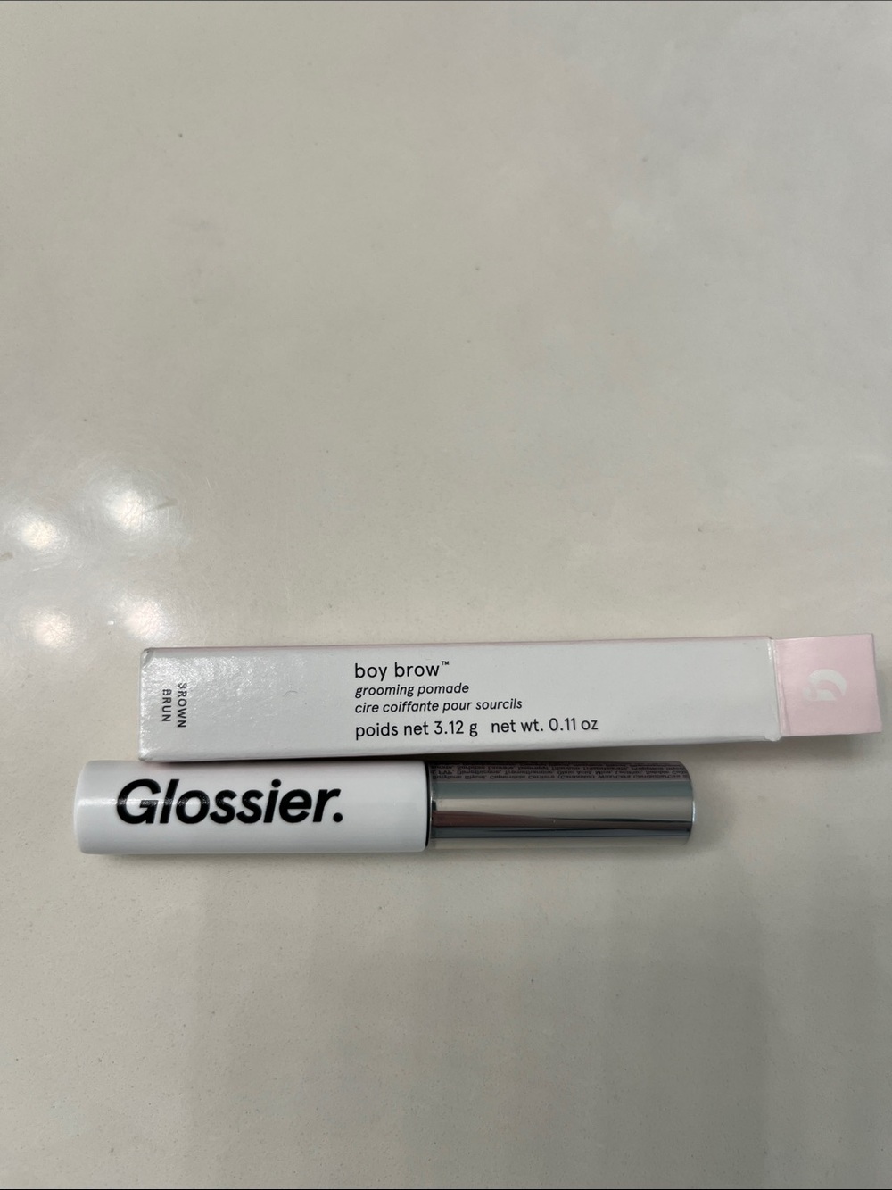 Glossier Boy Brow Grooming Pomade - White & Silver